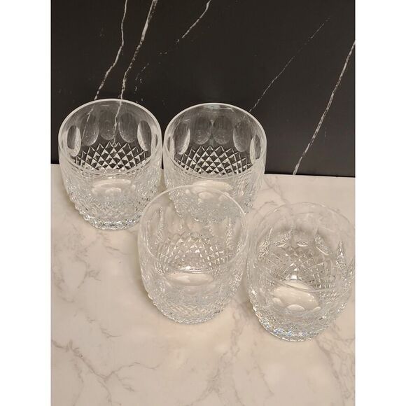 Waterford Crystal Colleen Set of 4 Short Stem Cut Old Fashioned Glasses 3½" EUC - Picture 8 of 12